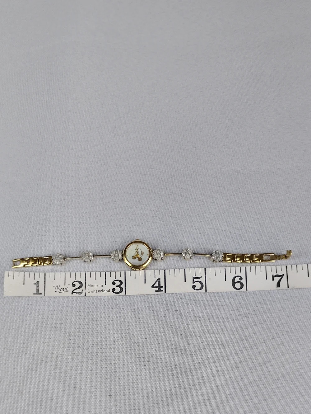 Disney Time Works Gold-tone Women's Bracelet Watch.